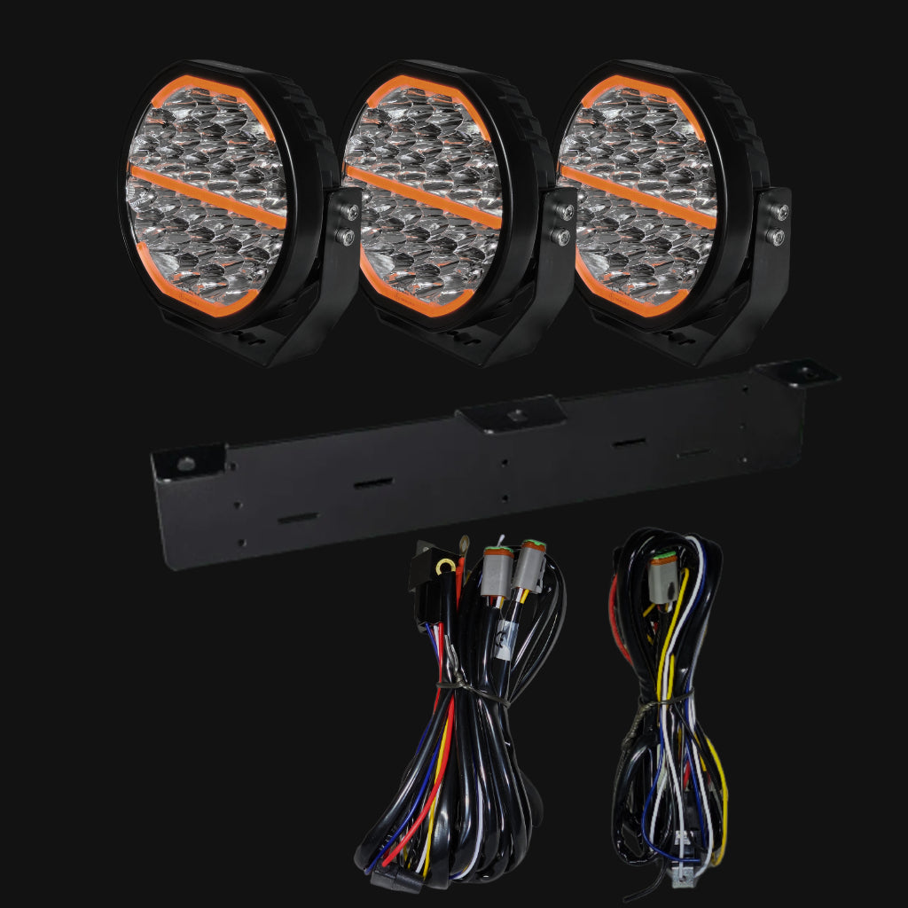 Visolum Vulcan 9" | Extraljus paket 3 st