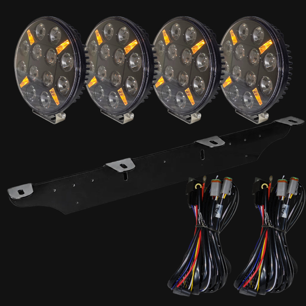 Visolum Cross 9" | Extraljus paket 4 st