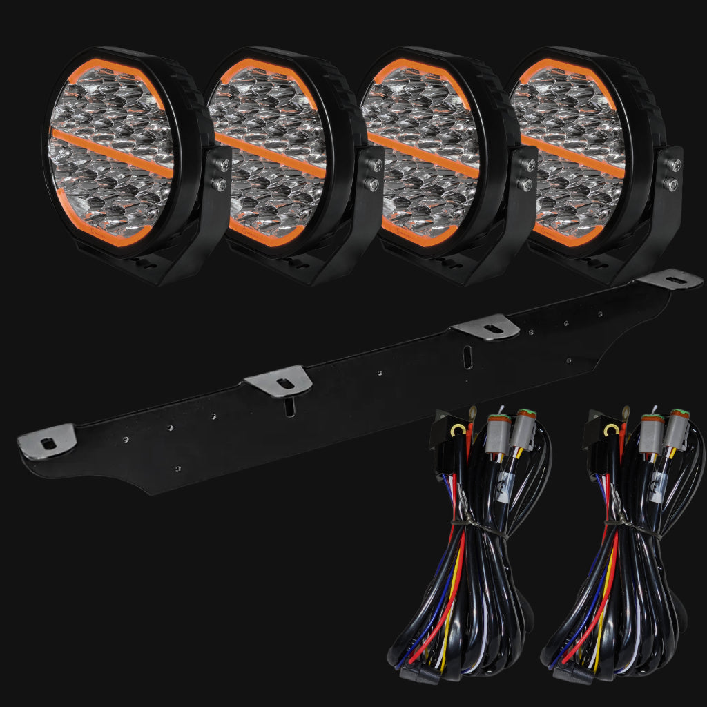 Visolum Vulcan 9" | Extraljus paket 4 st