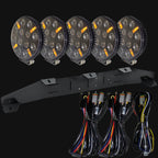 Visolum Cross 9" | Extraljus paket 5 st | Rallyfemma