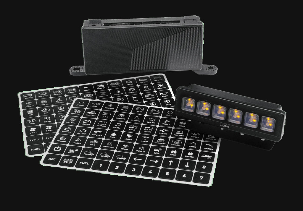 Luxtar Switch Panel | 6 Channel | 12-24V DC