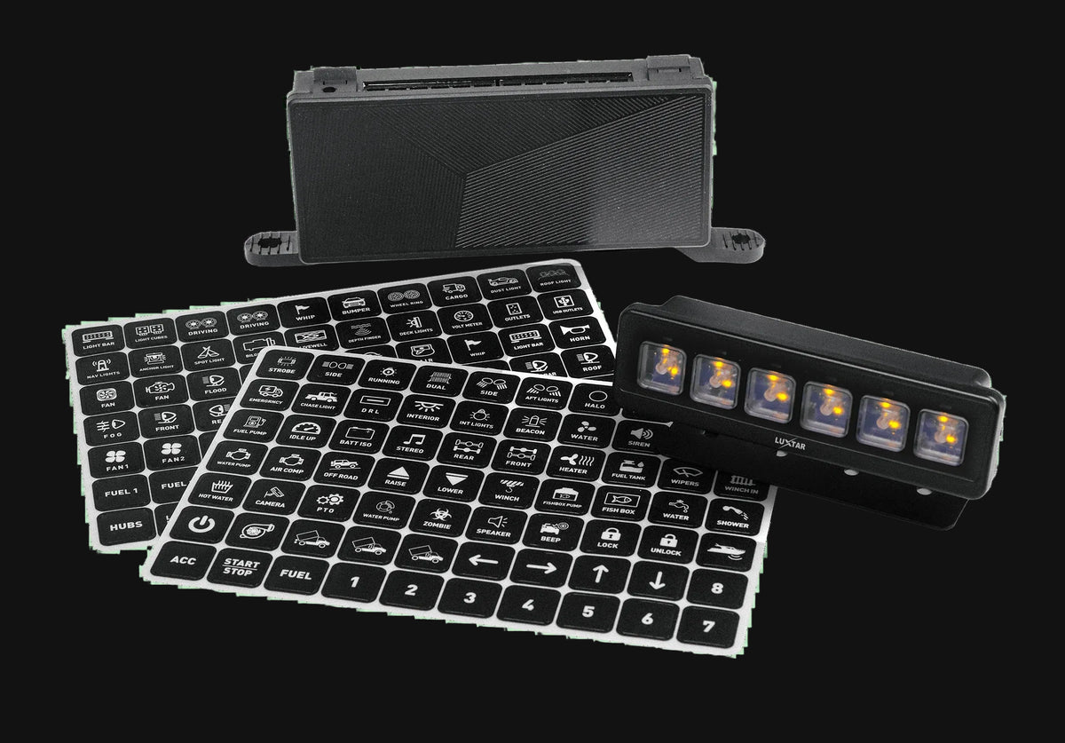 Luxtar Switch Panel | 6 Channel | 12-24V DC