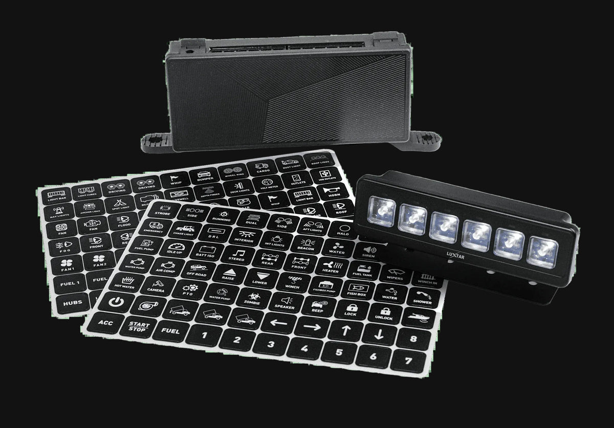 Luxtar Switch Panel | 6 Channel | 12-24V DC