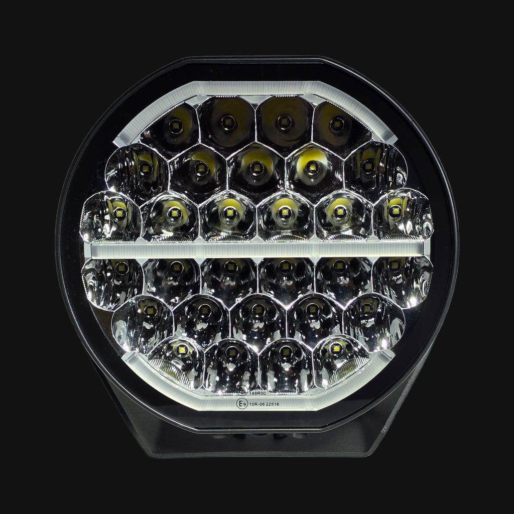 Visolum Vulcan 9" | Runda Led-Extraljus 150w