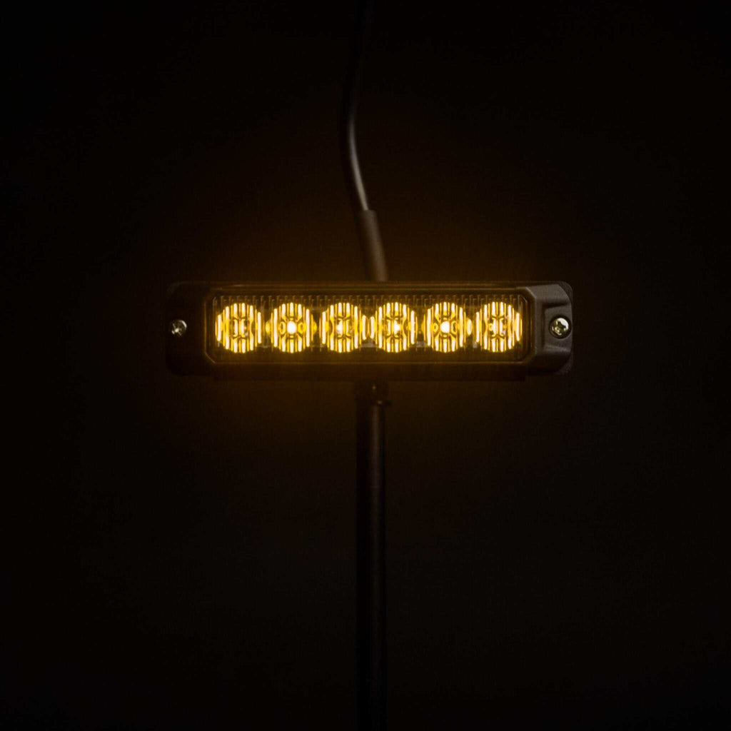 Luxtar OptiFlux | Warning Light | Amber 6 LED