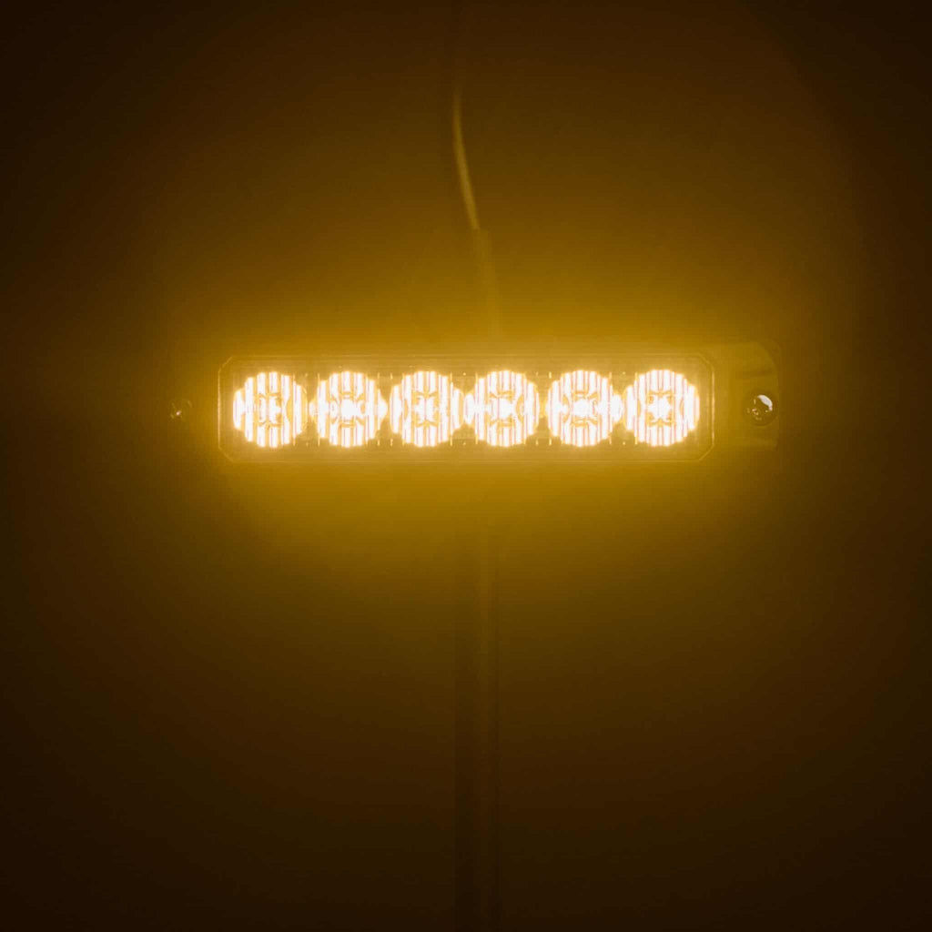 Luxtar OptiFlux | Warning Light | Amber 6 LED
